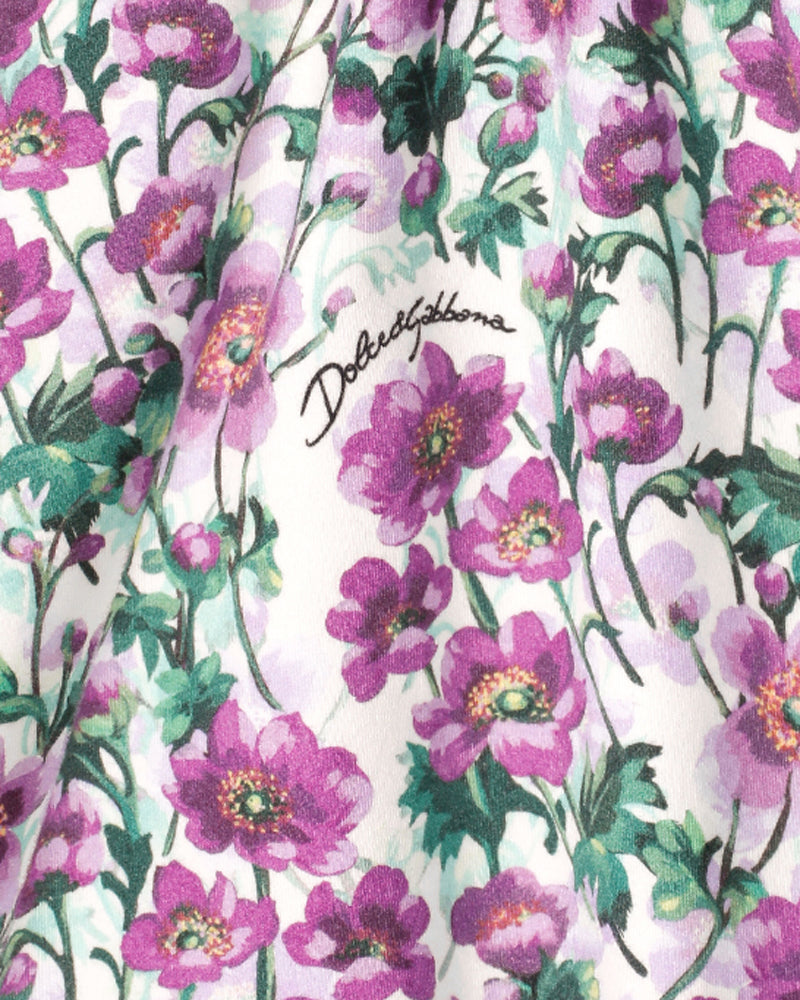 Baby Girls Purple Violet Print Dress