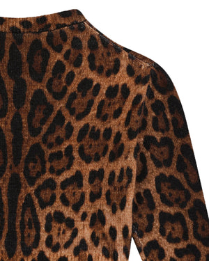 
  
    Dolce
  
    &
  
    Gabbana
  
 Girls Brown Leopard Pullover
