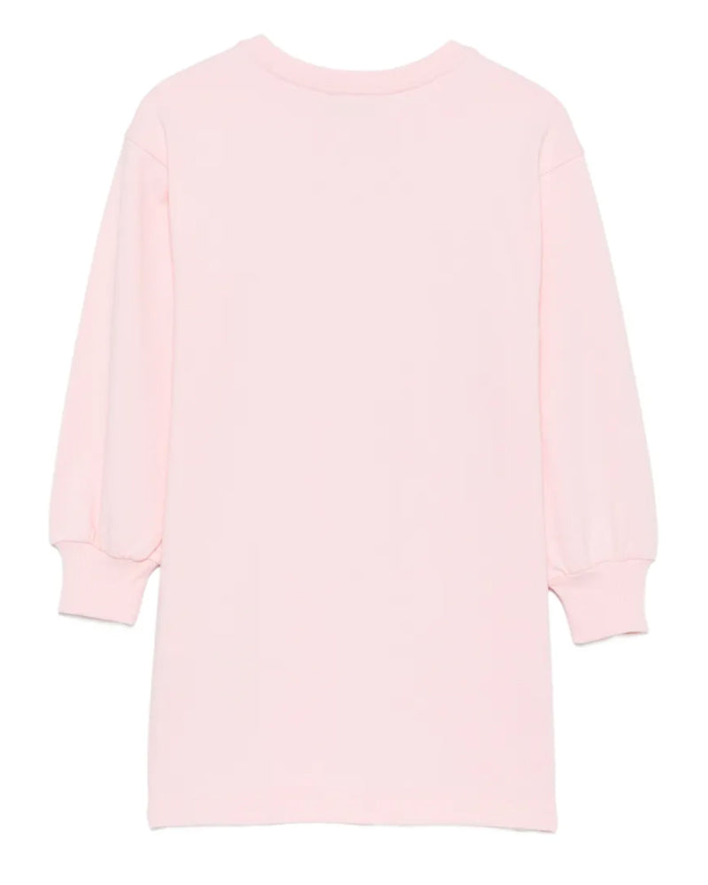 
  
    Moschino
  
 Girls Pink Cotton Sweater Dress
