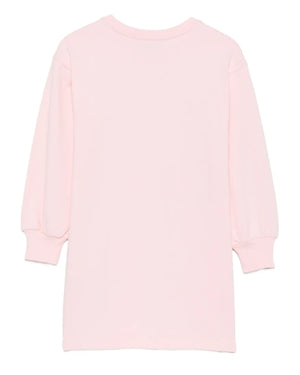 
  
    Moschino
  
 Girls Pink Cotton Sweater Dress