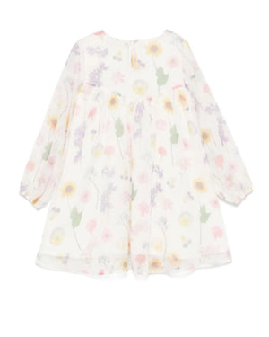 
  
    Stella
  
    Mccartney
  
    Kids
  
 Girls Ivory Flower Print Georgette Dress