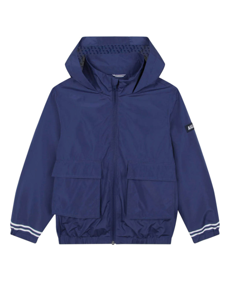 Navy Windbreaker