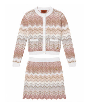 
  
    Missoni
  
 Girls Knit Chevron Skirt Set