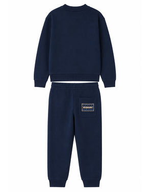 
  
    Missoni
  
 Boys Navy Cotton Logo Tracksuit