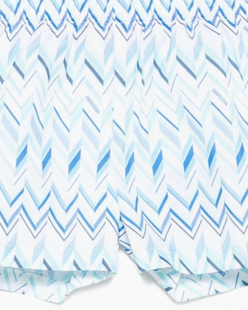 
  
    Missoni
  
 Baby Boys Blue Chevron Swim Shorts