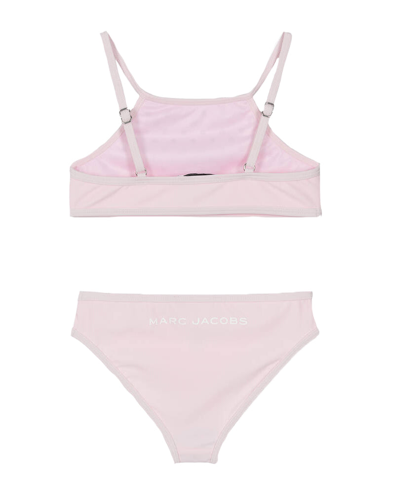 Girls Pink Diamanté Bikini