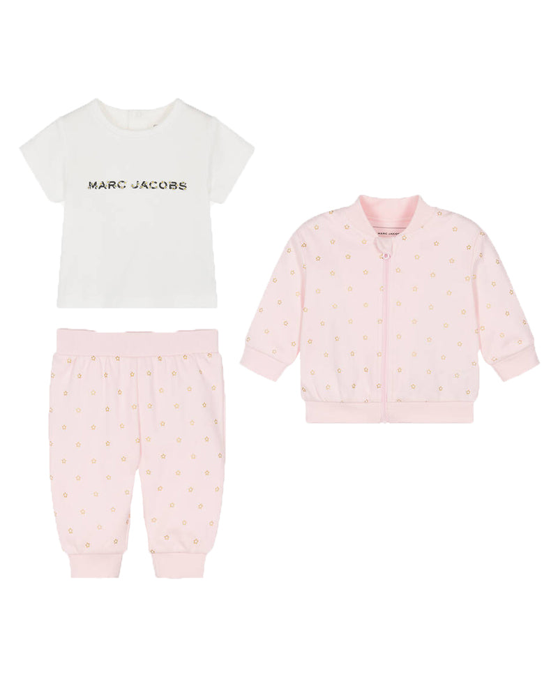 Baby Girls Pink Tracksuit Set