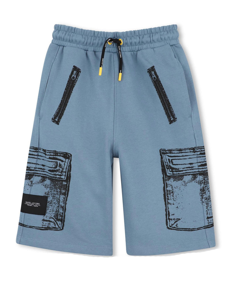 
  
    Marc
  
    Jacobs
  
 Boys Blue Cotton Shorts