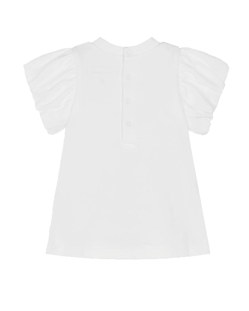 Baby Girls White Snapshot Dress