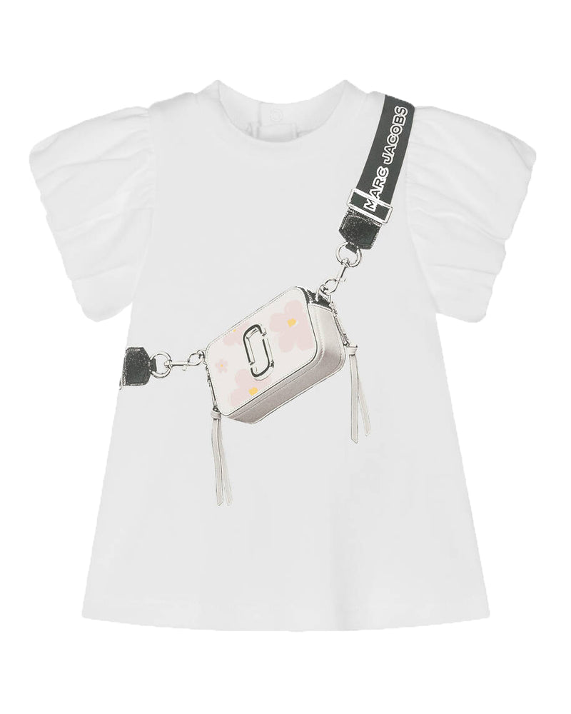 Baby Girls White Snapshot Dress