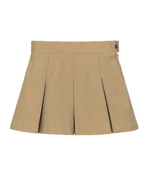 
  
    Moncler
  
    Enfant
  
 Girls Beige Pleated Logo Skirt