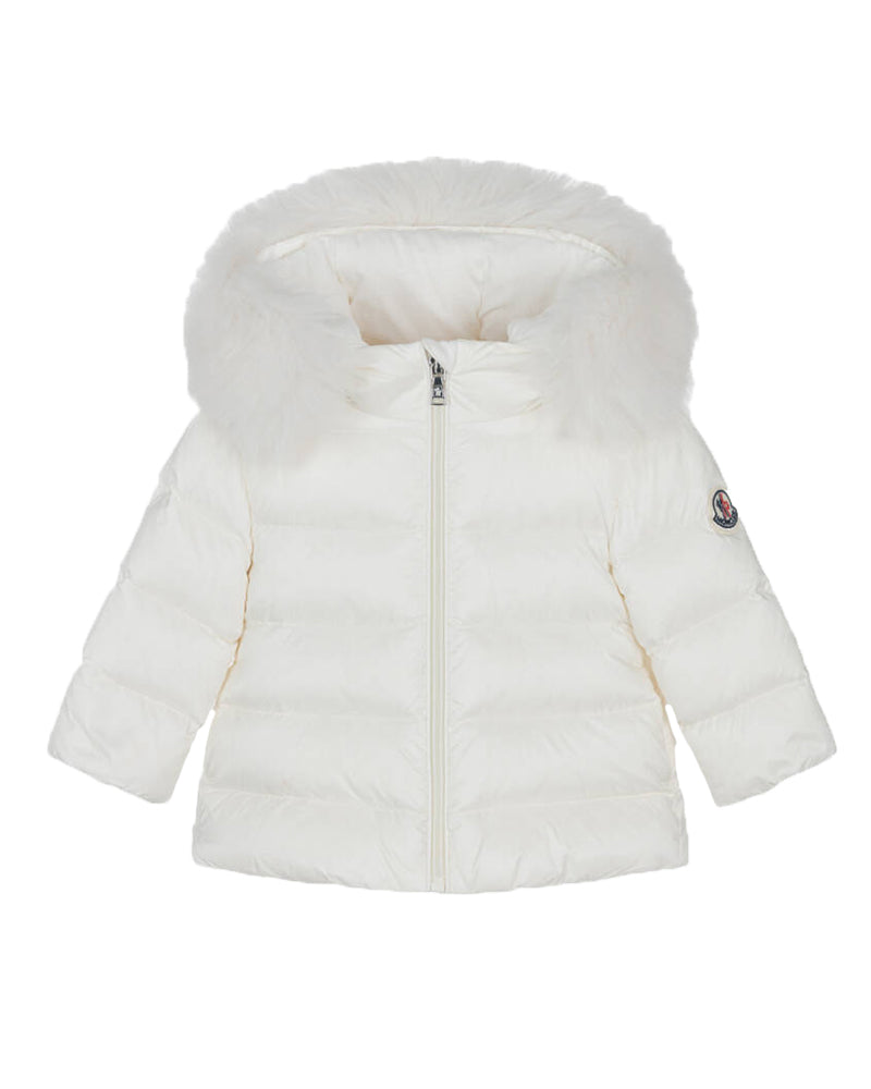 Moncler Baby Girls Ivory Obie Down Jacket