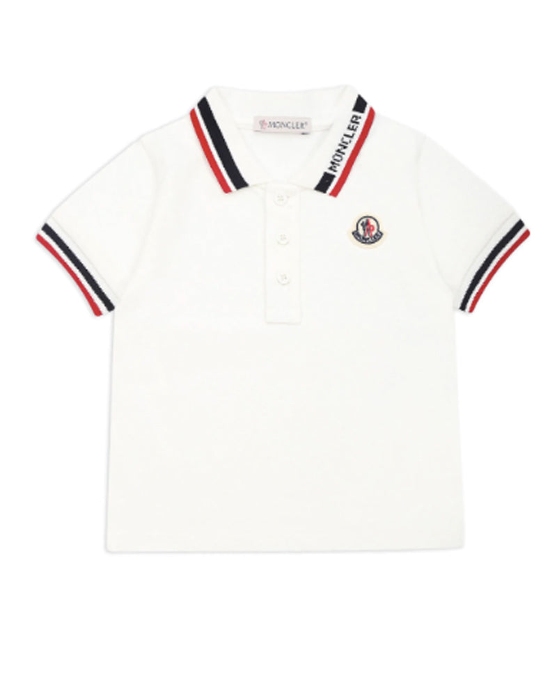 
  
    Moncler
  
    Enfant
  
 Baby Boys White Logo Polo