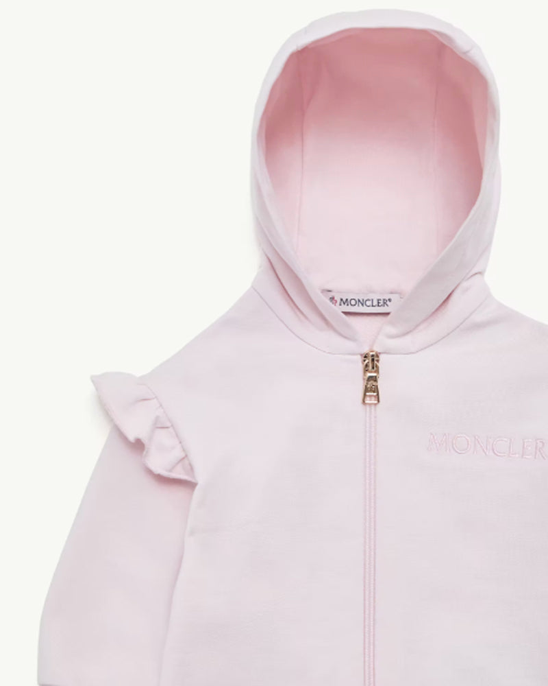 
  
    Moncler
  
    Enfant
  
 Baby Girls Pink Ruffle Logo Tracksuit