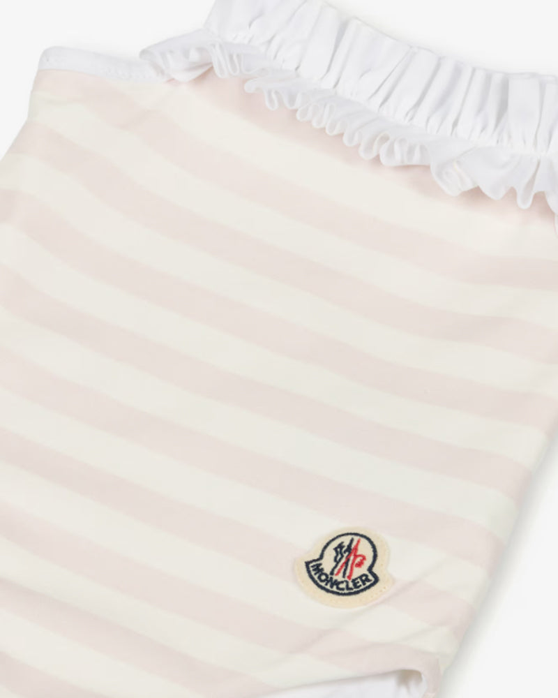 
  
    Moncler
  
    Enfant
  
 Baby Girls Pink Stripe Logo Swimsuit
