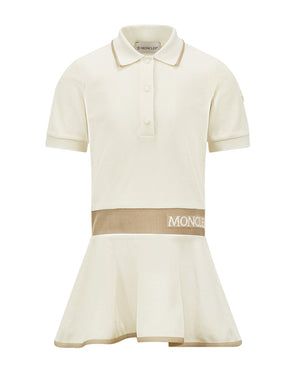 
  
    Moncler
  
    Enfant
  
 Girls Ivory Polo Dress