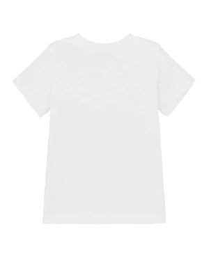 
  
    Moschino
  
 White Embroidered Logo T-Shirt