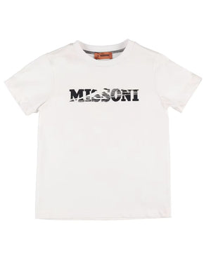 
  
    Missoni
  
 Boys White T-Shirt