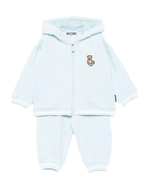 
  
    Moschino
  
 Baby Boys Blue Velvet Tracksuit