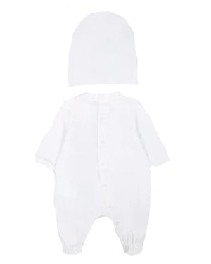 
  
    Moschino
  
 Baby White Two Piece Gift Set