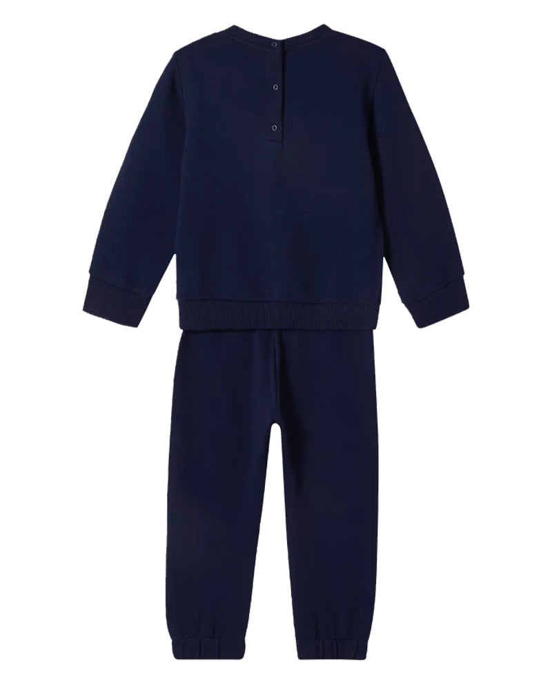 Boys Navy Logo Tracksuit