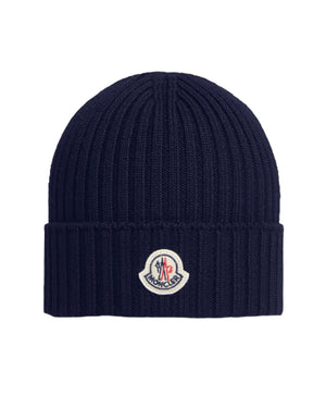 
  
    Moncler
  
    Enfant
  
 Navy Logo Knit Hat