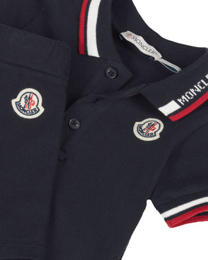 
  
    Moncler
  
    Enfant
  
 Baby Boys Navy Polo & Short Set