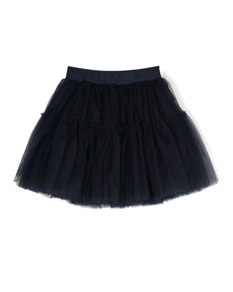 Girls Navy Tulle Skirt