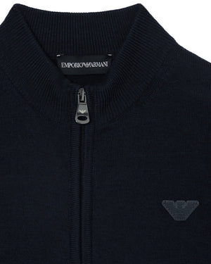 
  
    Emporio
  
    Armani
  
 Boys Navy Zip Up Cardigan