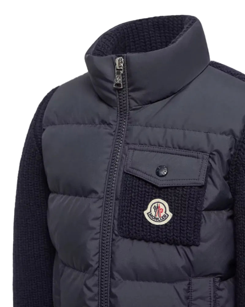
  
    Moncler
  
    Enfant
  
 Boys Navy Wool & Cashmere Cardigan Jacket
