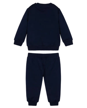 
  
    Moschino
  
 Baby Boys Navy Cotton Bear Tracksuit
