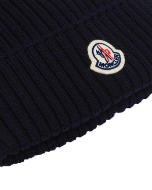 
  
    Moncler
  
    Enfant
  
 Navy Knit Hat