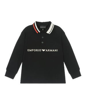 
  
    Emporio
  
    Armani
  
 Baby Boys Navy Cotton Logo Polo