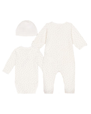 
  
    Petit
  
    Bateau
  
 Baby Ivory Grey Mini Heart Gift Set