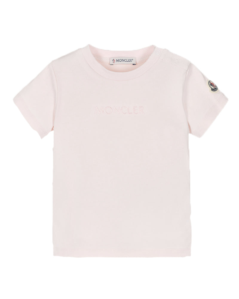 
  
    Moncler
  
    Enfant
  
 Baby Girls Pink Logo T-Shirt
