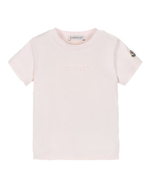 
  
    Moncler
  
    Enfant
  
 Baby Girls Pink Logo T-Shirt