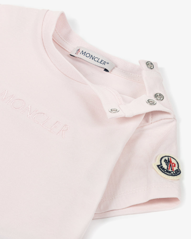 
  
    Moncler
  
    Enfant
  
 Baby Girls Pink Logo T-Shirt