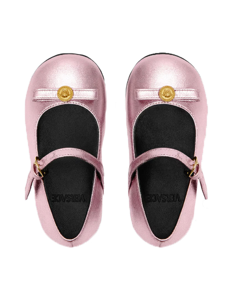 Toddler Medusa Rose Metallic Ballerinas