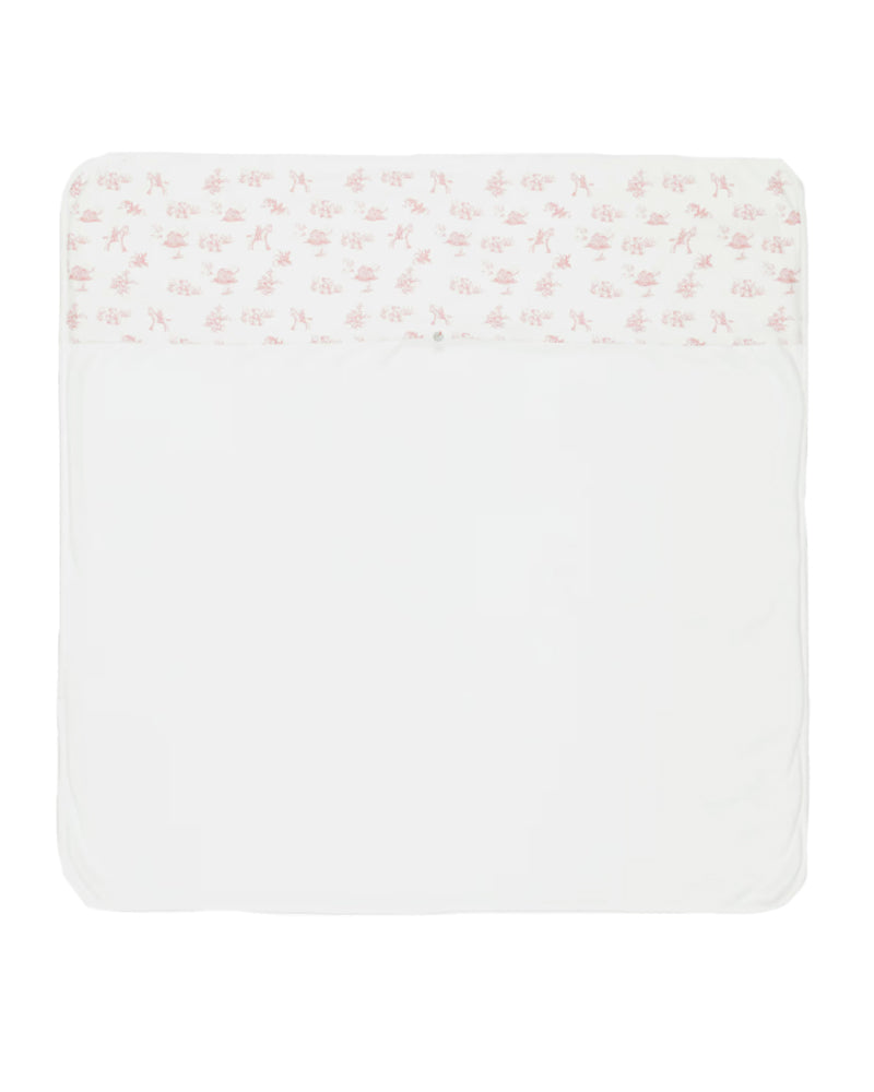 
  
    Pureté
  
    Du
  
    Bébé
  
 Baby Girls Pink/Ivory Toile De Jouy Velour Blanket