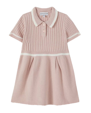 
  
    Emporio
  
    Armani
  
 Baby Girls Pink Collared Dress