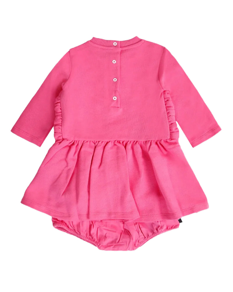 Baby Girls Fuchsia Logo Sweater Dress