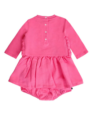 
  
    Balmain
  
 Baby Girls Fuchsia Logo Sweater Dress