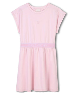 
  
    Givenchy
  
 Girls Pink Elasticated Waist Logo Dress