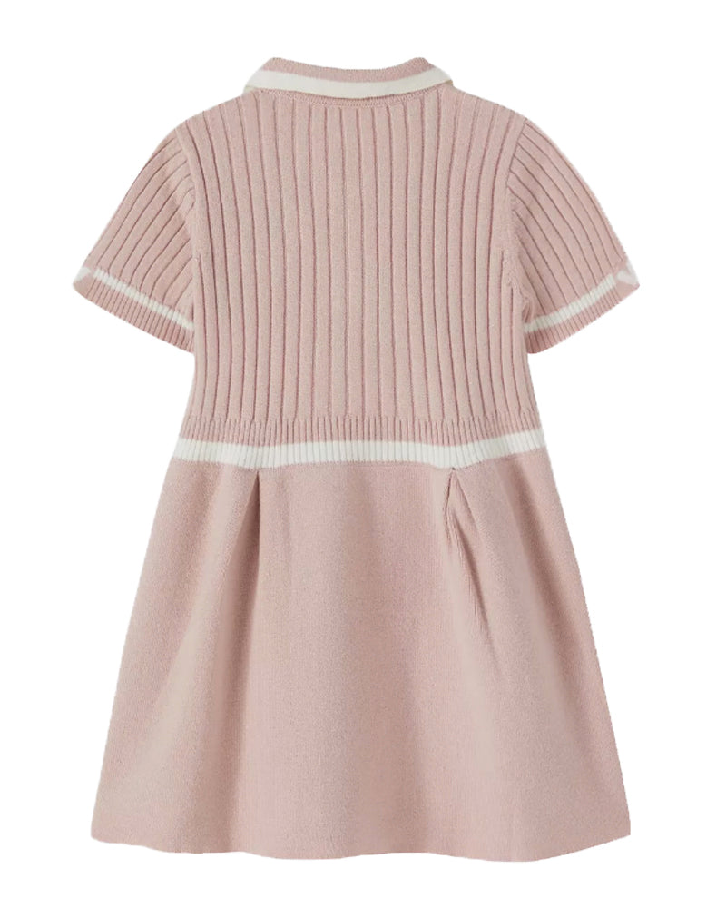 Baby Girls Pink Collared Dress