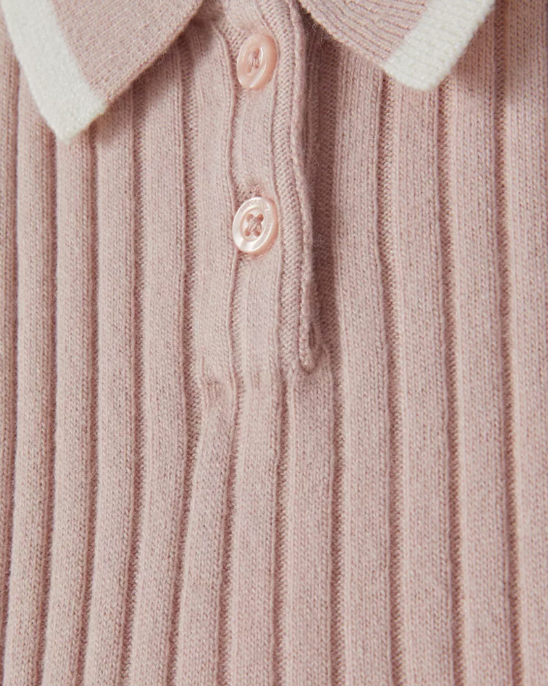 Baby Girls Pink Collared Dress