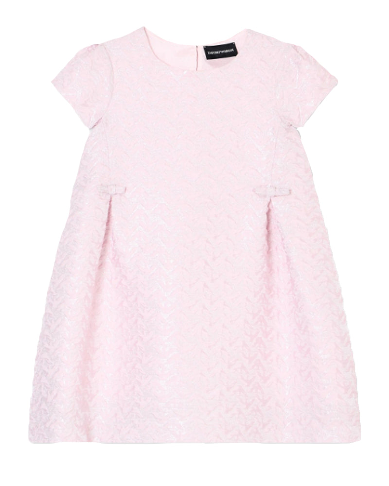 
  
    Emporio
  
    Armani
  
 Girls Pink Cap Sleeve Bow Dress