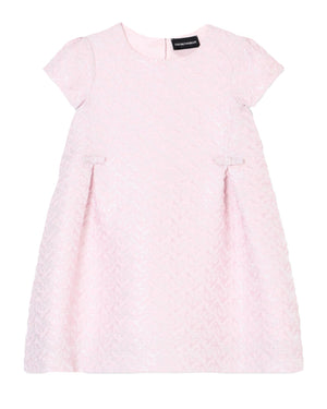 
  
    Emporio
  
    Armani
  
 Girls Pink Cap Sleeve Bow Dress