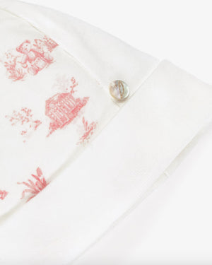 
  
    Pureté
  
    Du
  
    Bébé
  
 Baby Girls Pink/Ivory Toile De Jouy Hat