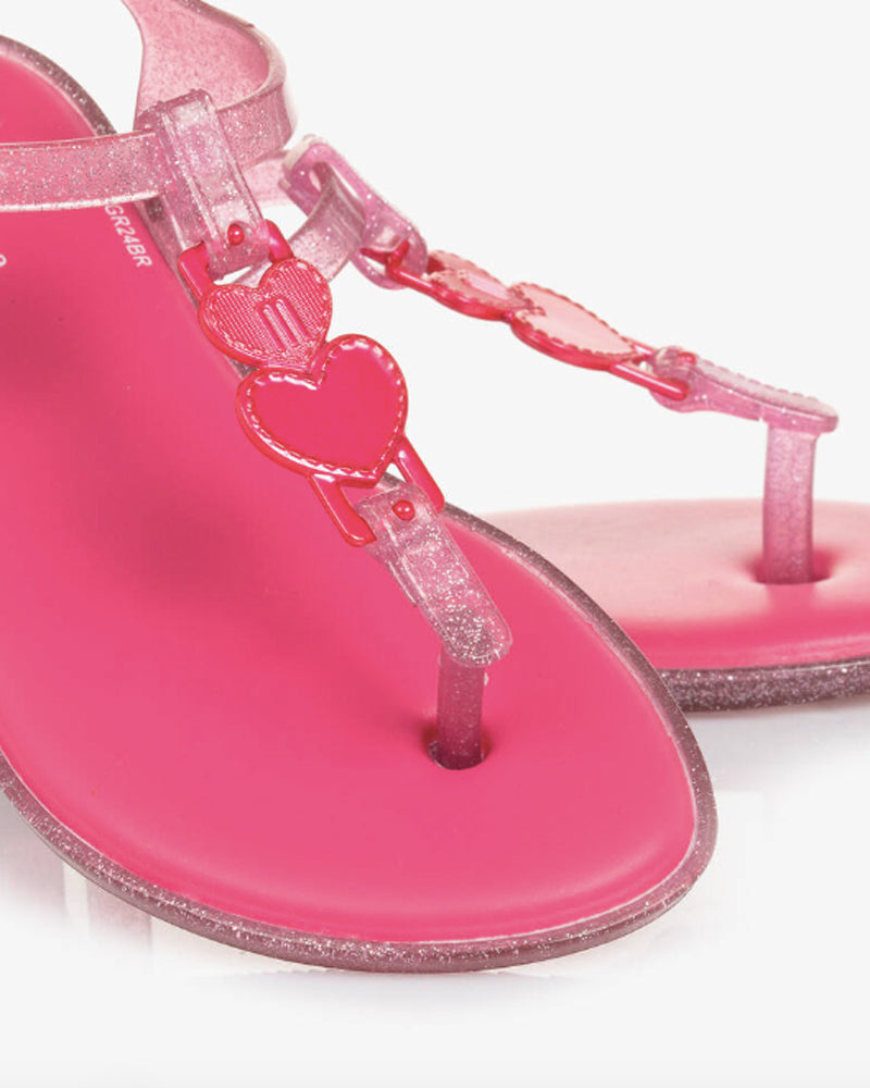 Girls Pink/Glitter Solar Sandal