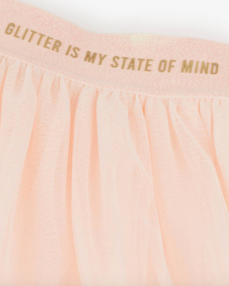 Girls Pink Mesh Skirt